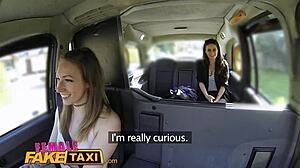 Hungarian amateur gets down and dirty in a fake taxi ride