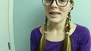 Nerd girl turned slut by corrupt schoolboy's charm