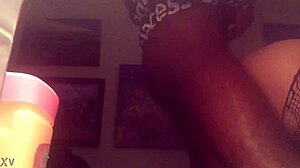 Crossdresser Candycane in a hardcore interracial gang bang