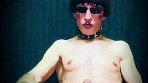Young gay amateur solo scene with a slutty crossdresser