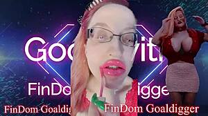 Goddess Brat’s lip gloss and glasses fetish with a hint of financial domination