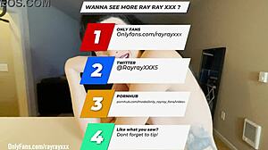 Ray Ray's wild ride with dildo, footjob, and more