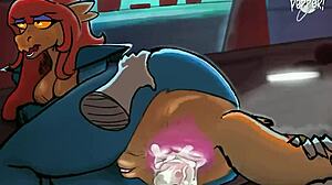 A furry sex tape with a size difference theme