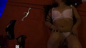 Veracruzana beauty in lingerie, solo pleasure show