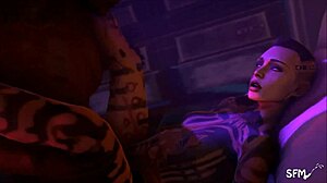 Compilation of video game cutscenes with hot girls including Catwoman and Liara