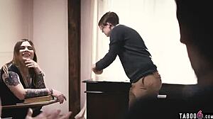 Emo students engage in oral sex and analingus after school ends