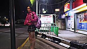 Tranny miniskirt show in public is a scandal