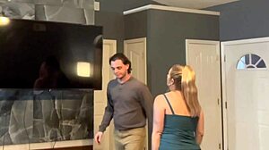 Sons friend helps milf with house chores and pleasure