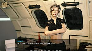 Beautiful woman with hour-glass shape in hot 3D animated porn