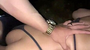 Young beauty loses phone and gets naughty on beach