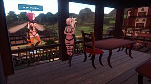 Monster girl island game with sexy sex doll action