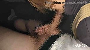 An amateur Japanese man gets a blowjob outside and it is recorded on camera