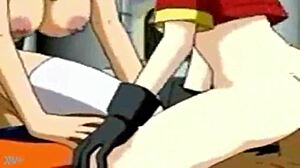 Dragon Ball Bulma and Pan work their gravity in an hentai scene