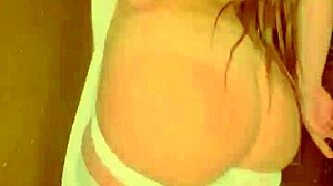 Homemade video of a small Latina teen flaunting her curves