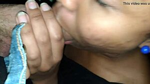 Amateur ebony teen gets creampied