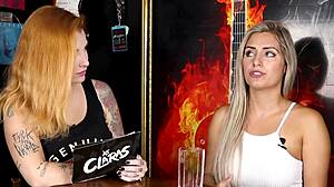 Public sex with Mia Linz and Clara Needle in HD video