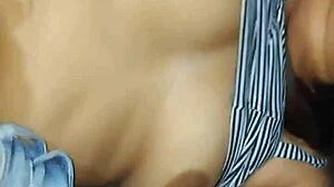 Natural breasts and big tits: A hot lesbian encounter