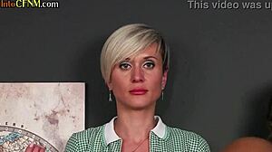 Amateur crotchet girl humiliates her black teacher with a handjob