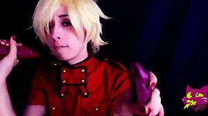 Cosplaying with Seras Victoria's ass and assfucking skills