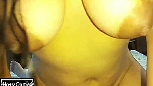 Cowgirl riding with big tits Latina milf