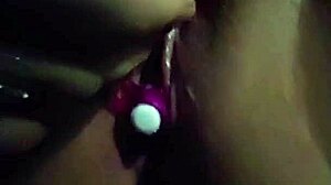 Solo female masturbation with tickling and clit play