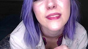 Cute girlfriend Stacy Moon indulges in dirty talk and roleplay