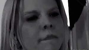 A horny blonde gets down and dirty during a photo shoot, ending up in a steamy encounter