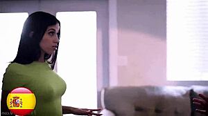 Petite and milf threesome with cumshot and creampie in adult time video