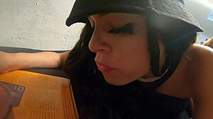 Young Latina Mirella Montana trades oral sex for tattoo