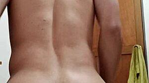 Hardcore gay amateur enjoys rough anal play with toys