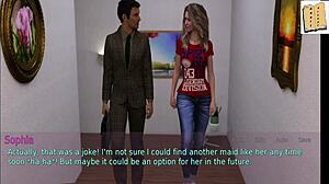 Intense encounter between a wife and stepmother in a game walkthrough