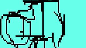 Pixel art erotica: A spiritual journey with a petite doll's oral pleasure